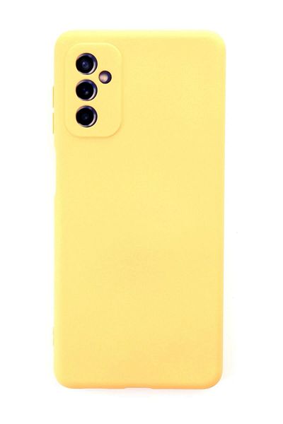 CepteToptan حافظة سامسونج جالاكسي M52 5G نانو من الداخل سيليكون مخملي - أصفر - MKİ1236-6514