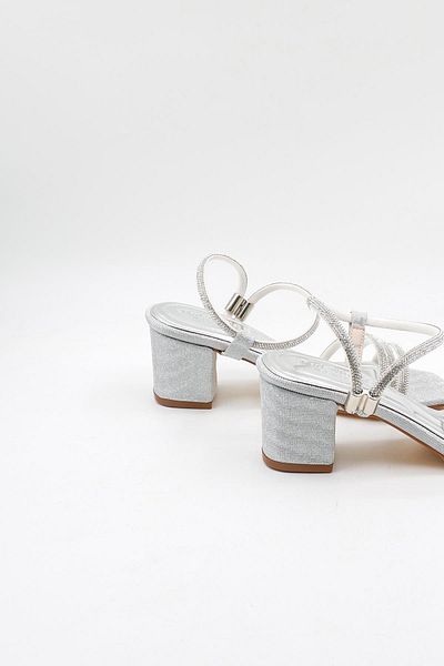 Park Moda Classic Stone Evening Dress Women's Shoes Pm309 Silver