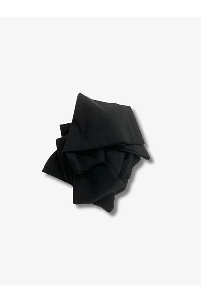 Yiğit Kumaş Black Camisole (Ribbed Ribbed) Fabric, Piece 120X130 cm