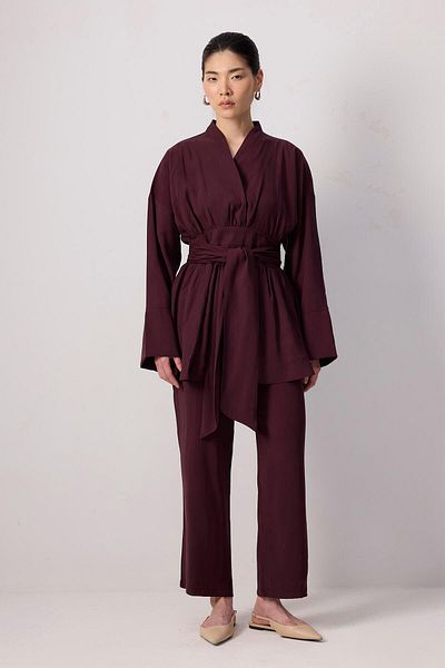 Touché Privé Wide Belt Tunic Pants Set