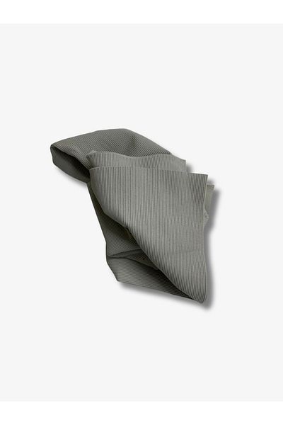 Yiğit Kumaş Gray Camisole (Ribbed Corduroy) Fabric, Piece 40X120 cm