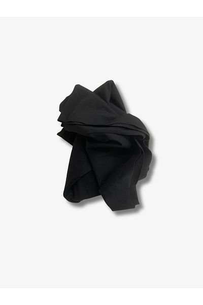 Yiğit Kumaş Flowing Flexible Suit Polyester Combed Fabric, Piece 80X150 cm Black Color