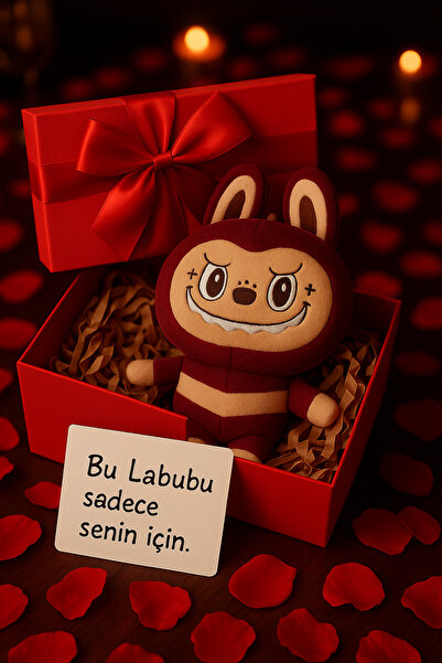 Duman Labubu Sevimli Canavar Peluş 30 cm