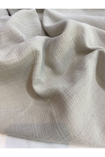 Yiğit Kumaş Beige Gray Muslin Fabric