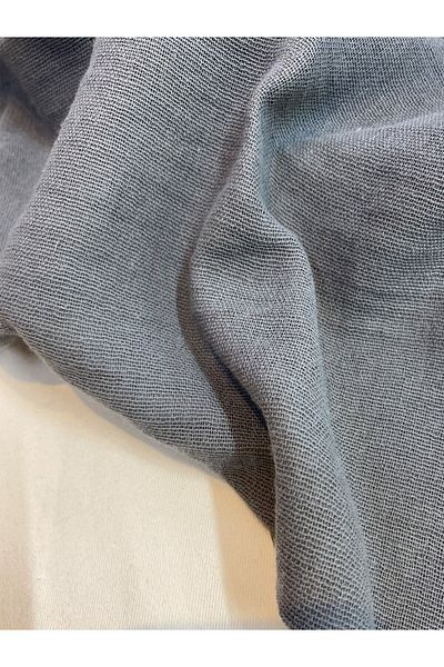 Yiğit Kumaş Dark Gray One Face Muslin Fabric One Face Linen Fabric