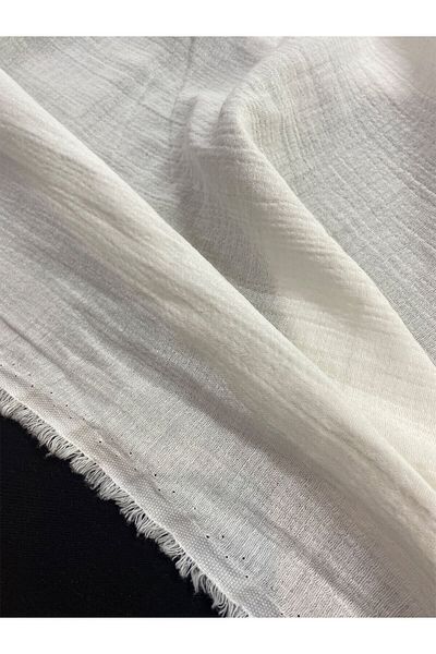 Yiğit Kumaş White Muslin Fabric