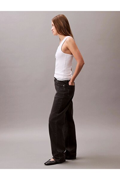 Calvin Klein Pamuklu Slim Fit Kalın Askılı Logolu Top LV044C219GYAA TOP LV044C219G YAA