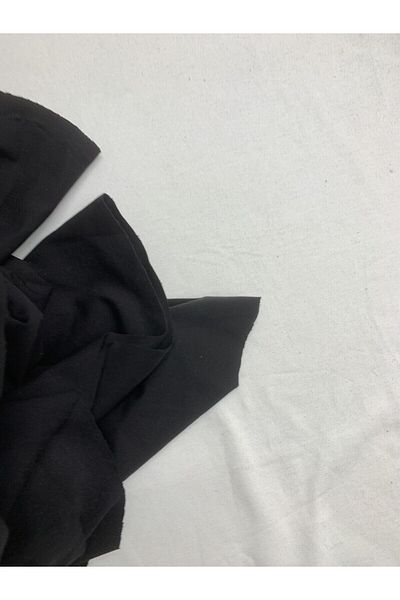 Yiğit Kumaş Flowing Flexible Suit Polyester Combed Fabric, Piece 80X160 cm Black Color