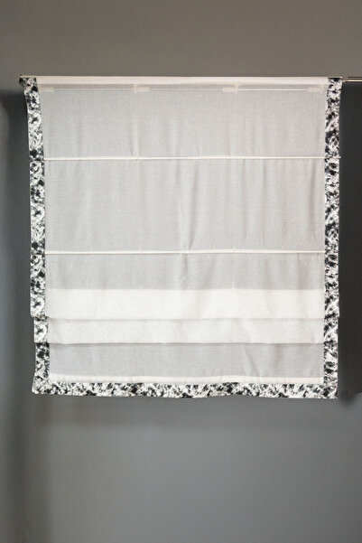 DİLETTO Patterned Modern Folded Tulle Curtain (Compatible with Cornice / Mounting Materials Included)