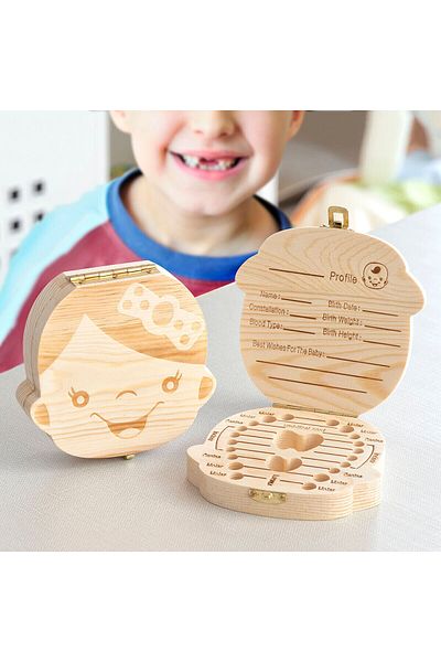 InnovaGoods InnovaGoods Thooy teething box, wood, 13x12 cm