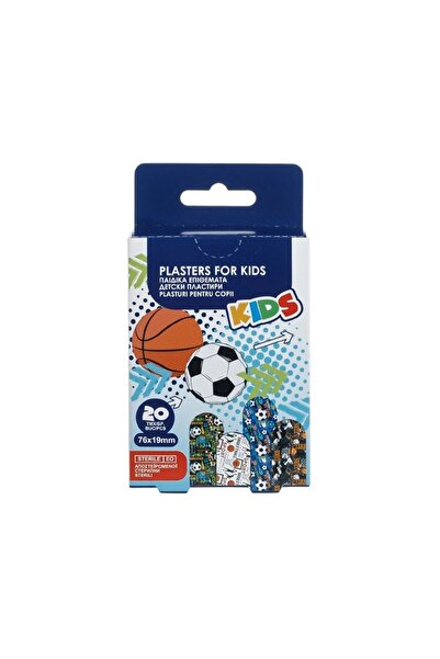 DAsiNU Plasturi pentru Copii, Sterile, Sport, 20 bucati, 7.2×1.9cm