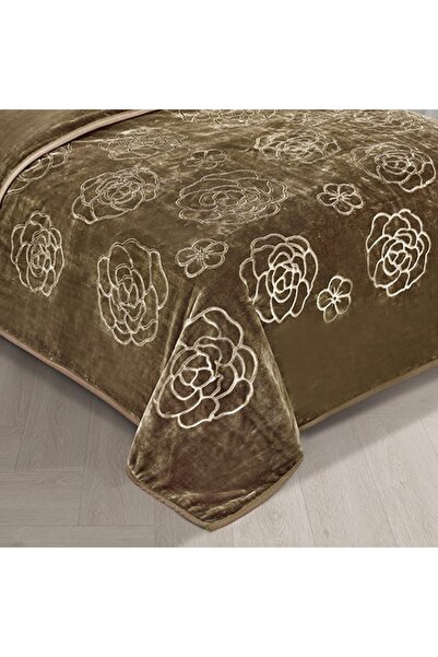 XI DUO 4 kg winter blanket for one person, plain, engraved, with a super soft texture, size 160 x 220 cm