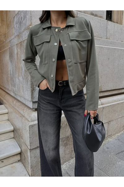 Bare & Bold Short Jacket with Cover Pockets