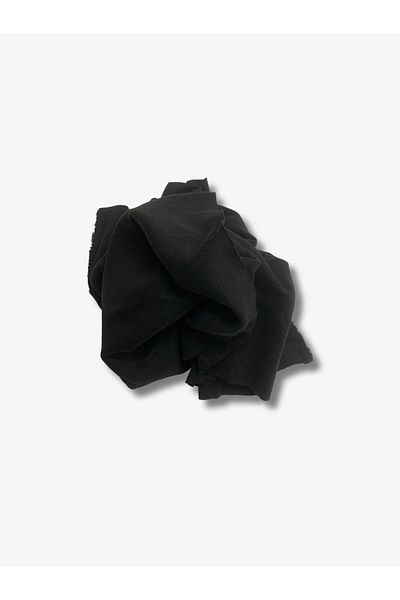 Yiğit Kumaş Black Camisole (Ribbed Ribbed) Fabric, Piece 40X120 cm