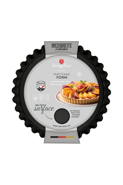 Berlinger Haus Tart/cake mold, 28x3.5 cm, Anthracite Berlinger Haus BH 8693