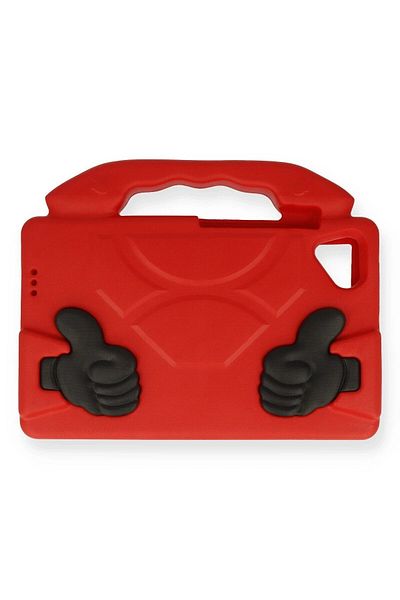 CepteToptan Tab M10 Tb328Fu Case Like Tablet Silicone with Stand - Red - Mki̇1158-9052