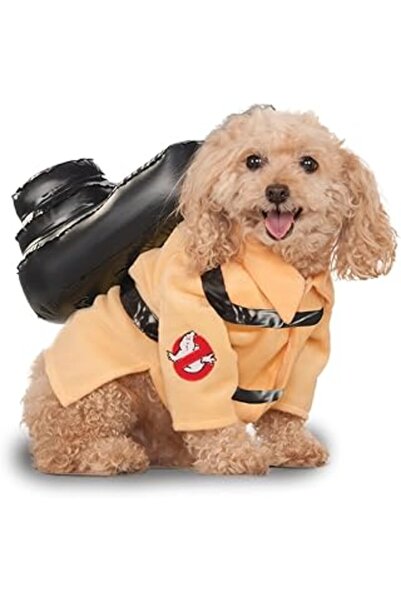 Genel Markalar Rubie'S Resmi Evcil Hayvan Köpek Kostümü, Hayalet Avcıları, Turuncu, Büyük, Boyundan Kuyruğa 50 Cm,