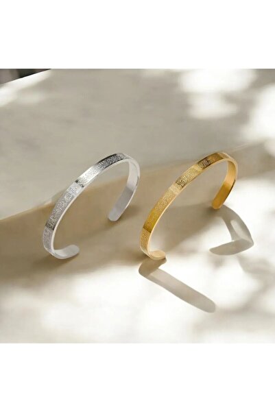 X-Lady Accessories İkili Ayetel Kürsi Bileklikayetel Kürsi Bileklik Paslanmaz Ayarlanabilir Çelik Bileklik - 3388