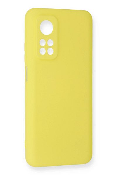 CepteToptan حافظة هاتف Xiaomi Mi 10T مصنوعة من السيليكون المخملي الداخلي - أصفر - MKİ2286-4001