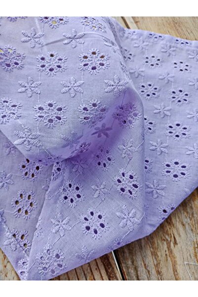 Mufincollection Handmade Lace Cotton Fabric Elastic Bandana – Vintage Triangle Style