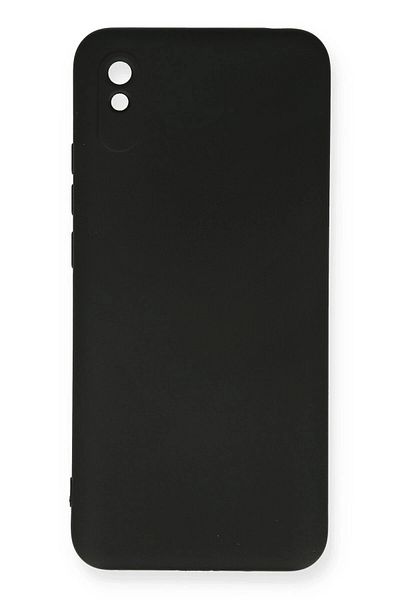 CepteToptan حافظة هاتف Xiaomi Redmi 9A مصنوعة من السيليكون المخملي الداخلي - أسود - MKİ5419-7715