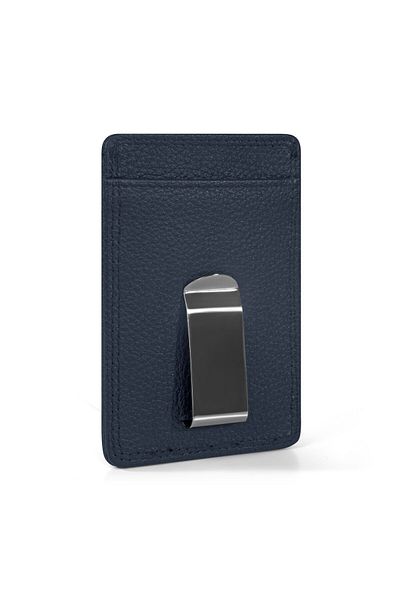 REDOLZ Leather Essentials credit card holder RFID leather 7 cm with money clip