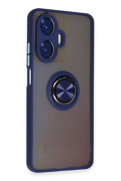 CepteToptan حافظة ريلمي C55 مونتريال من السيليكون مع حلقة - أزرق داكن - MKİ9020-6339
