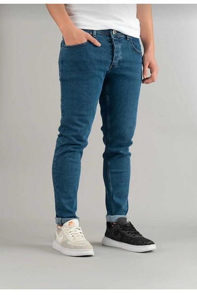 KING SEZAR Ανδρικό Slim Fit Lycra Stretchy Jeans Ανδρικό τζιν παντελόνι