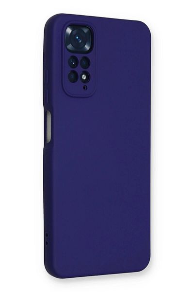 CepteToptan حافظة هاتف Xiaomi Redmi Note 11 مصنوعة من السيليكون المخملي الداخلي - أرجواني - MKİ7257-2745