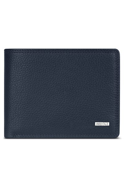 REDOLZ Leather Essentials QF wallet RFID leather 12 cm fold-out with zipper compartment
