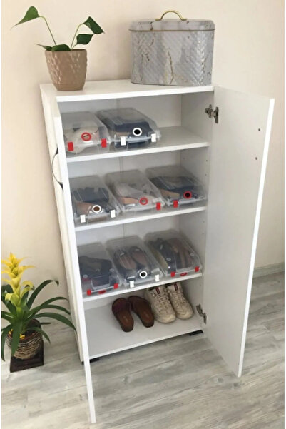 Bladimo Çok Amaçlı Dolap Ayakkabılık & Mutfak & Hol & Banyo & Balkon & Ofis 2 Kapaklı