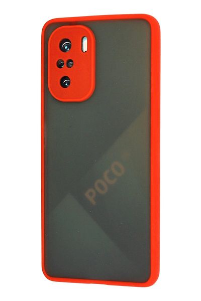 CepteToptan غطاء حماية سيليكون مونتريال لهاتف Xiaomi Poco F3 - أحمر - MKİ7652-2456