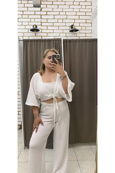 TUBA TOPTAŞ Gofre Pocketless Pants