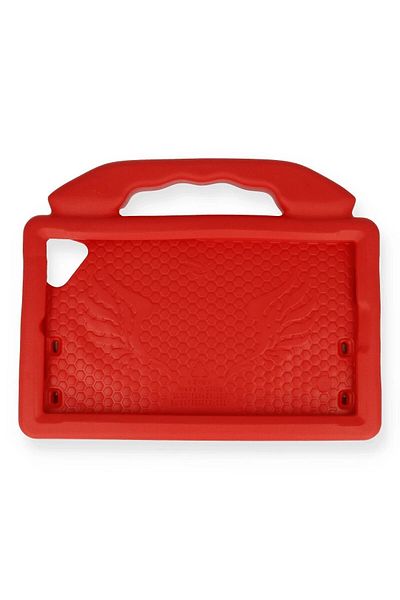 CepteToptan Tab M10 Tb328Fu Case Like Tablet Silicone with Stand - Red - Mki̇1158-9052