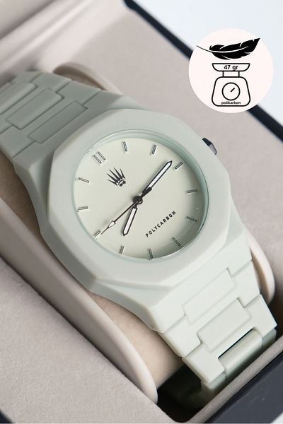 WATCHOFROYAL Feather Polycarbon Green Wristwatch
