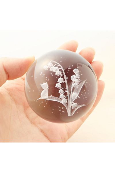 Wolawood Premium Crystal Glass Snow Globe 3D Lighted Figurine Lamp Wooden Base Led Decorative USB Gift Set