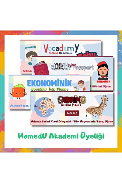 1 Yıllık Dijital Eğitim Aboneliği – 3-10 Yaş Çocuklar Için Aktivite Seti