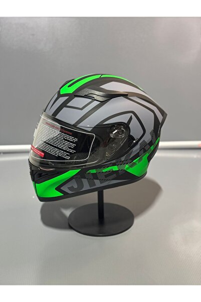 JK20 JK316 J1 GREEN Full Face Motosiklet Kaskı