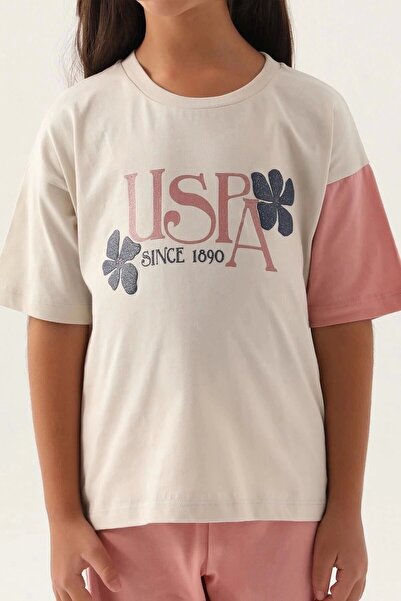 U.S. Polo Assn. KIZ GARSON İKİLİ TAKIM - BEJ