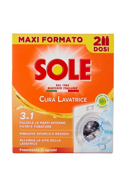 Sole Washing Machine Cleaning Solution with Citrus Scent 2 Pieces 2x250 ml