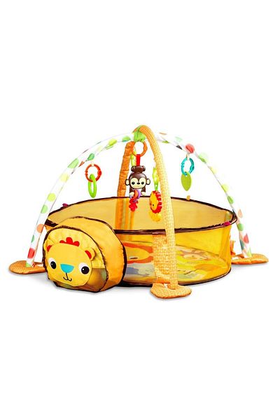 ideal STORE IDL Interactive Activity Center, Little Lion with 30 colored balls, Accessorized with symbol toys