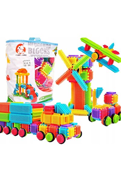İSP Construction Set Type Tepi 192 Pieces "ISP Blocks", Motor Development and Intelligence For Children, Non