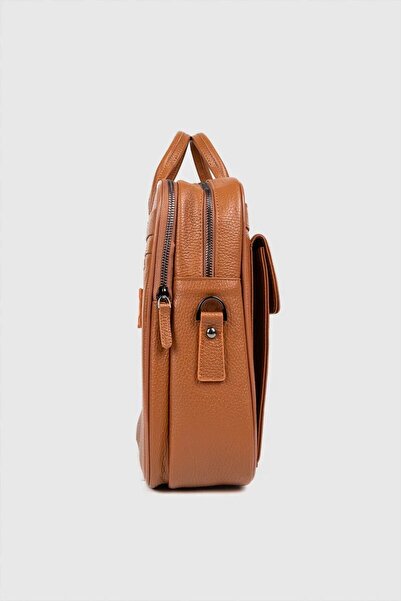 MORCA حقيبة كمبيوتر محمول من الجلد الطبيعي للجنسين مع حجرة للكمبيوتر المحمول مقاس 16 بوصة و17 بوصة