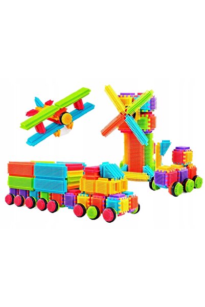 İSP Construction Set Type Tepi 192 Pieces "ISP Blocks", Motor Development and Intelligence For Children, Non