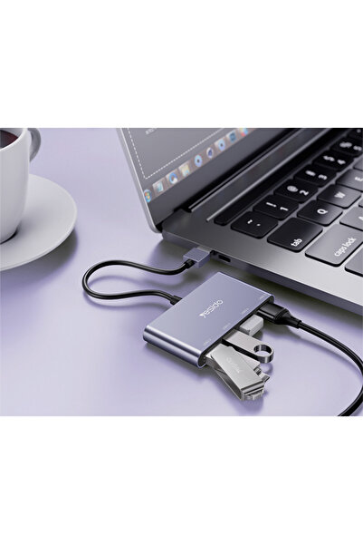 Yesido HB12 4-in-1 Hub – Portable USB Adapter with 4 USB 2.0 Ports for Fast Transfer and Charging