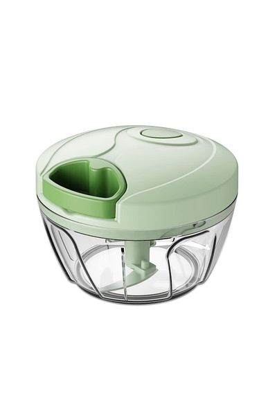 rosberg Tocător manual Rosberg R51215A, 400 ml, 2 lame, verde/transparent