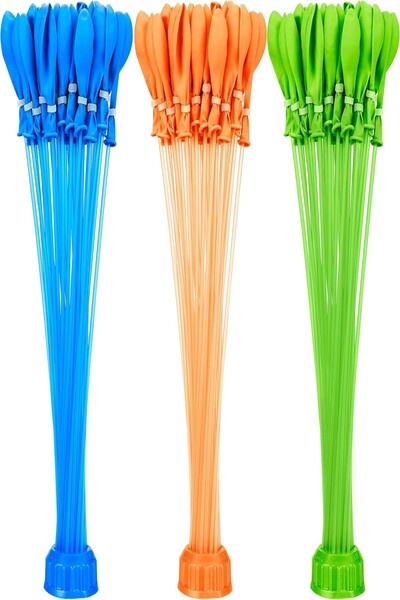 Hyd 444 Pieces Toy Water Balloon with Water Filling Apparatus Party Entertainment Outdoor Toy