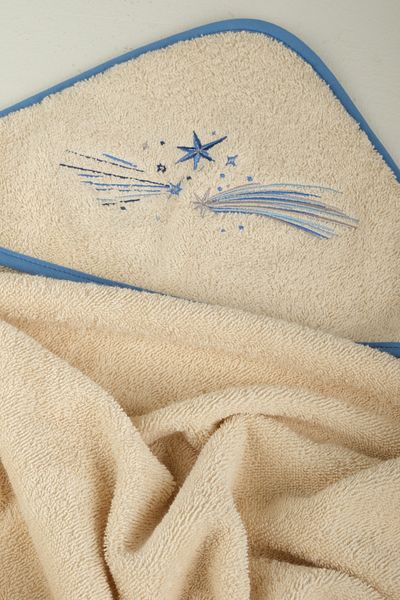 boia living Baby Swaddle Towel / Organic Cotton & Embroidery Detailed