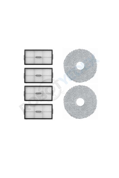 robotyedek Saros 10R Compatible Hepa Filter and Mop-6 Pieces