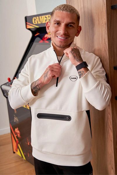 hummel Ανδρικό φούτερ Lotto Zip Nk White 922255-9003